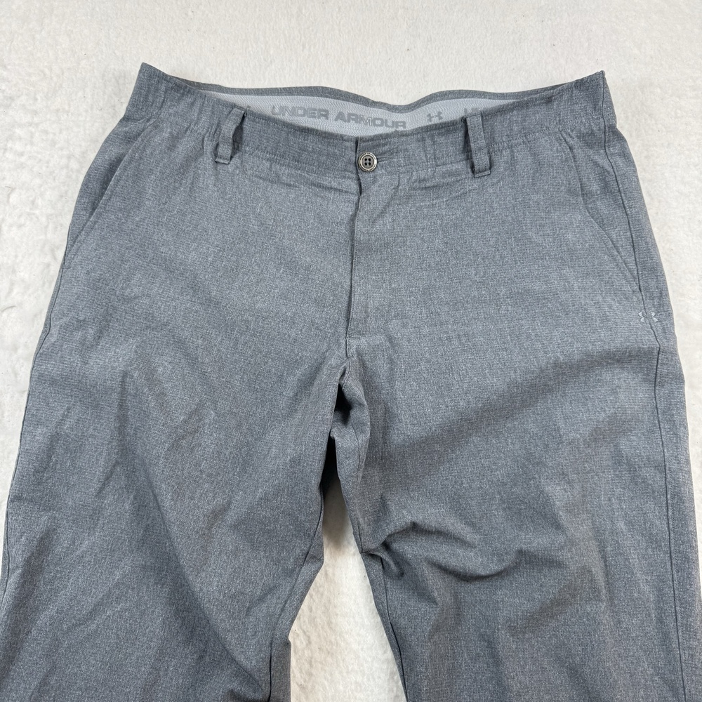 Under Armour Pants Mens Size 38x32 Gray Golf Performance Chino Khakis Casual